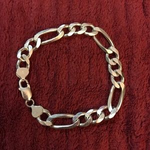 Sterling silver link bracelet